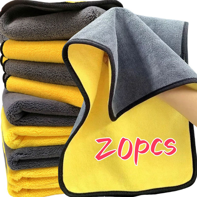 Microfiber Car Drying Towel Super Absorbent - 1/20 шт., тряпки из микрофибры для