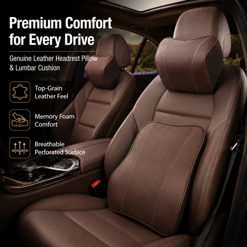 Подушка для шеи из пены с эффе – обзор и цена Memory Foam Car Neck Pillow Lumbar Support