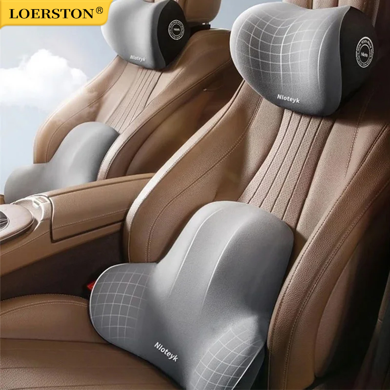 Автомобильная подушка для шеи  – обзор и цена Memory Foam Car Neck Pillow Lumbar Support