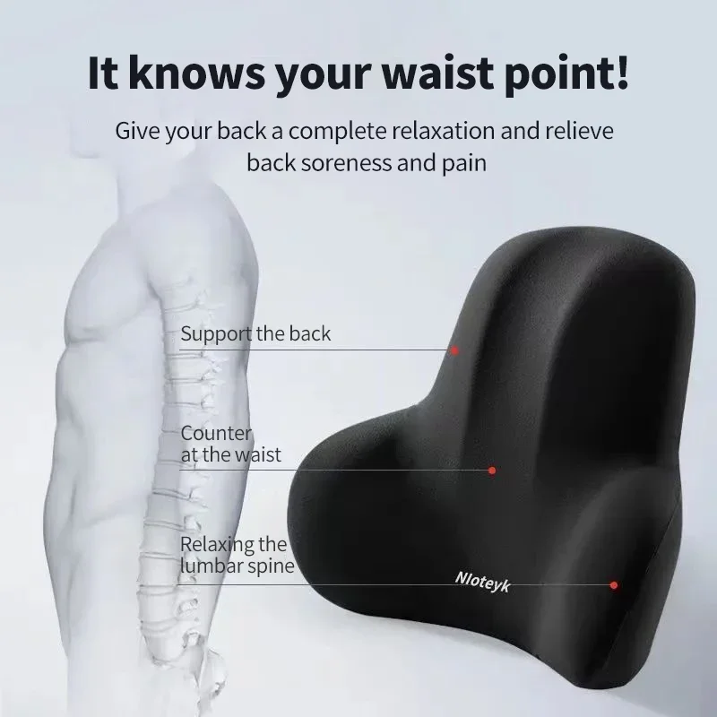 Автомобильная подушка для шеи  – обзор и цена Memory Foam Car Neck Pillow Lumbar Support
