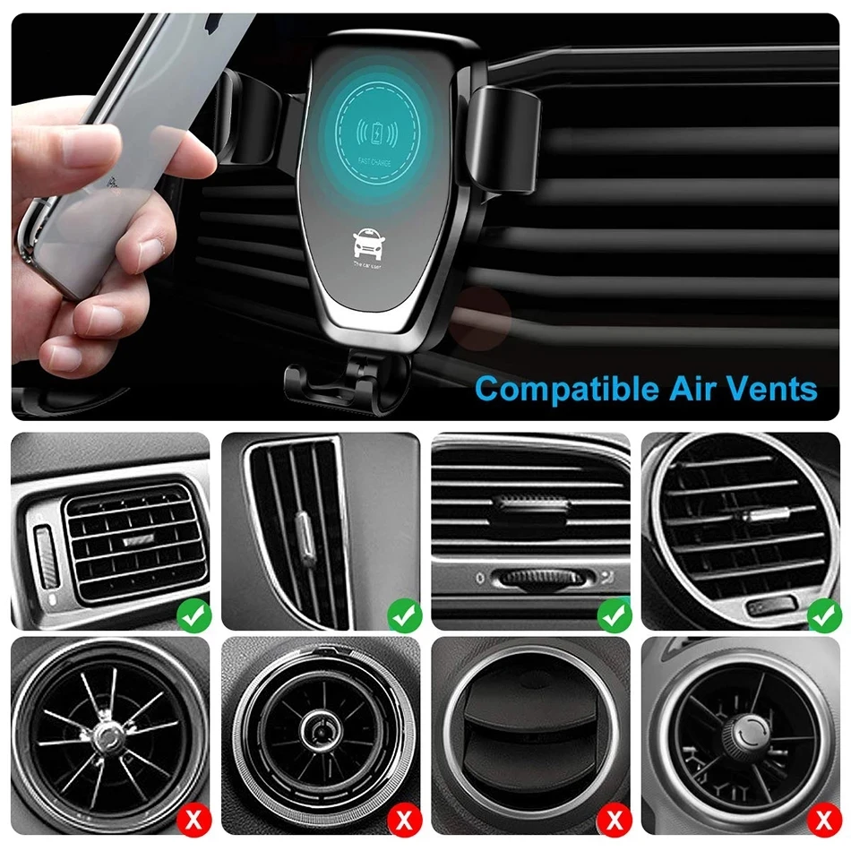 Беспроводное автомобильное зар – обзор и цена Wireless Car Charger Mount Fast Charging