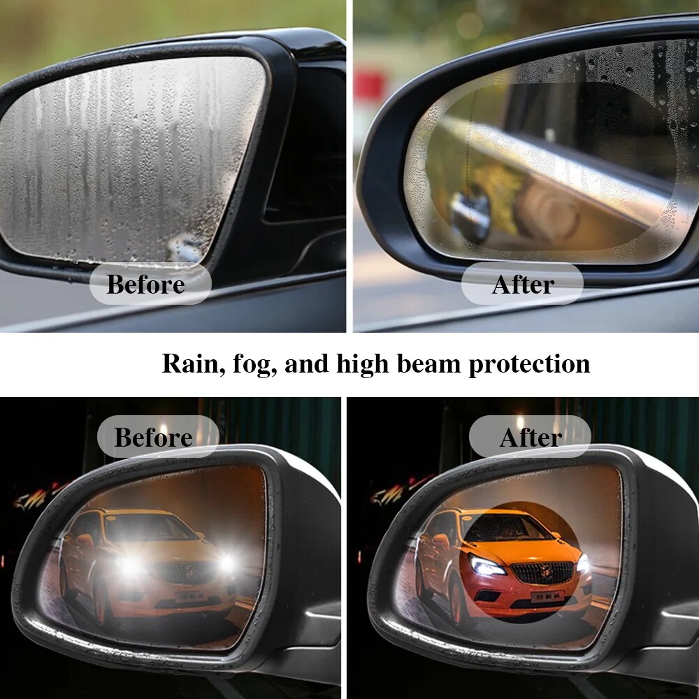 2 шт. универсальная антизапоте – обзор и цена Anti Glare Car Rearview Mirror Film