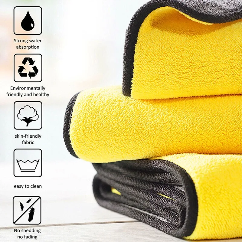 1/20 шт., тряпки из микрофибры – обзор и цена Microfiber Car Drying Towel Super Absorbent